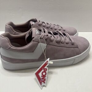 Pony Topstar Lo Core Suede Lilac Sneakers Lace-Up Low-Top Women's 10 Classic